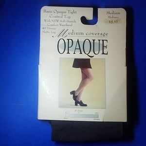 Medium coverage opaque tights. size medium